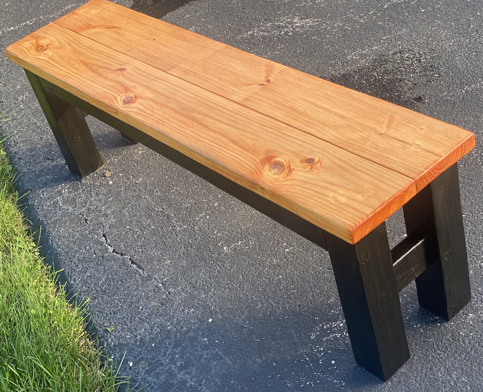 Basic wooden benches built to order